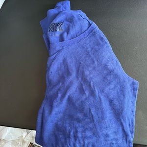 Victoria Secret Pink Blue Flannel Long Sleeve size Large